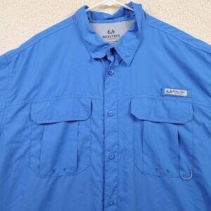 Realtree Fishing Shirt Mens Size 2Xl Vented Outdoors Hiking EUC